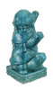 11 1/2 Inch Tall Turquoise Blue Ceramic Stacked Turtles Statue Additional image