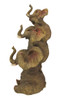 Comical Stacked No Evil Elephant Trio Statue Additional image