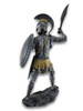 Spartan Warrior with Sword and Hoplite Shield Statue Silvered/Gold Accents Additional image