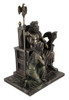 Bronzed Zeus and Hera at the Throne Statue with Colored Accents Additional image