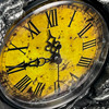 Twin Evil Dragons Antiqued Mantel Clock Table Desk Additional image