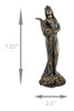 Bronzed Fortuna Roman Goddess of Fortune Statue Tykhe 7 In. Additional image