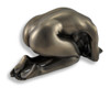 Bronzed Nude Woman Kneeling On Floor Head Down Statue Erotic Art Additional image