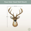 12 Point Buck Deer Head Bust Wall Hanging Lifestyle image 2