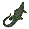 21 inch Green Alligator Statue Resin Gator Garden Outdoor Yard Lawn Decor Additional image