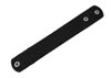 Black Vinyl Wristband with Small Chrome Studs Additional image