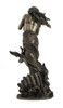 Bronzed Aphrodite with Doves on Scallop Shell Statue Additional image