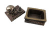 Bronze Wizard`s Study Books and Skull Trinket Stash Box Additional image