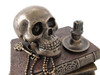 Bronze Wizard`s Study Books and Skull Trinket Stash Box Additional image