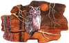 Owl Hand Crafted Intarsia Wood Art Wall Hanging 23 X 15 X 2.5 Inches Main image
