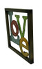 Scratch & Dent Colorful LED lighted Metal Framed LOVE Wall Sculpture Additional image