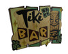 Scratch & Dent Tropical Island Tiki Bar Sign Wooden Wall Hanging Main image
