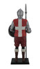 Knight of Malta Guard Holding Pike and Maltese Cross Shield Statue Additional image