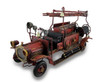 Scratch & Dent Red Antique Fire Truck Decorative Metal Statue Main image