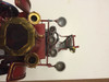 Scratch & Dent Red Antique Fire Truck Decorative Metal Statue Image of main defect