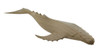 Carved Natural Wood Humpback Whale Tabletop Statue 20 Inches Long Main image