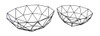 2 Piece Open Work Abstract Geometric Basket Set Main image