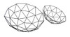 2 Piece Open Work Abstract Geometric Basket Set Additional image