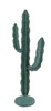 Rustic Sculpted Metal Indoor/Outdoor 19 inch Desert Cactus Statue Additional image