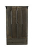 Scratch & Dent Rustic Black Wooden 6 Drawer Wall Storage Shelf Additional image