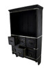 Scratch & Dent Rustic Black Wooden 6 Drawer Wall Storage Shelf Additional image
