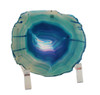 Colored Polished Brazilian Agate Slice On Stand Accent Lamp Main image