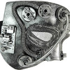 Metallic Steampunk Phantom Half Face Masquerade Mask Additional image