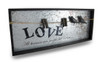 Vintage Look Family Inspirational Wall Hanging with Photo Clips Main image