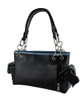 Embroidered Rhinestone Sugar Skull Concealed Carry Handbag with Stitched Trim Additional image