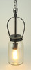 Audrey's Rustic Clear Glass Jar Shade Indoor Kitchen Pendant Light Additional image