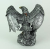 Metallic Silver Finish Mechanical Steampunk Eagle Statue Additional image