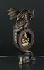 Steampunk Dragon Bronze Finish Table Clock With Moving Clockworks Additional image