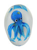 Blue Encased Octopus Glass Art Paperweight Main image