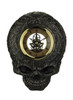 Flat Smiling Decorated Skull Transparent Face Wall Clock Main image