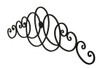 Curving Scrolls Ornamental Metal Wall Pediment Additional image