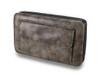 Glossy Textured Vinyl Filigree Rhinestone Cross Studded Handbag/Wallet Set Additional image
