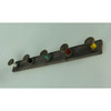 Distressed Wood Rustic Spools Wall Hook Rack Additional image
