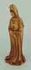 Guanyin Goddess of Mercy Faux Carved Wood Look Statue Additional image