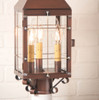 Irvin's Country Tinware Martha's Post Lantern in Antique Copper Additional image