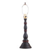 Davenport Lamp Base in Hartford Black with Red Stripe Main image