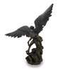 Saint Michael Slays Lucifer Bronzed Sculptured Statue 31 in. Additional image
