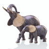 SPI Brass Elephant Mama and Baby Statue Main image