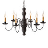 Gettysburg Chandelier in Hartford Black over Red Main image