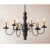 Gettysburg Chandelier in Hartford Black over Red Additional image