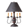 Jamestown Lamp in Hartford Black with Red with Black Shade Main image