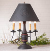 Jamestown Lamp in Hartford Black with Red with Black Shade Additional image