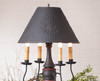 Jamestown Lamp in Hartford Black with Red with Black Shade Additional image