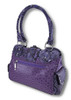 Ostrich Print Purse With Rhinestone Buckle Mock Python Trim Additional image