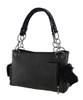Western Ice Rhinestone Skull Embroidered Trim Studded Concealed Carry Purse Additional image