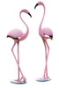 Aluminum Pink Flamingo Pair Sculpture Indoor / Outdoor Main image